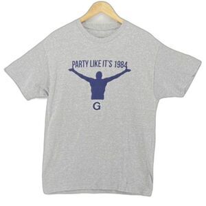 Athletic Union "Party Like Its 1984" Gray Graphic T-Shirt L Streetwear